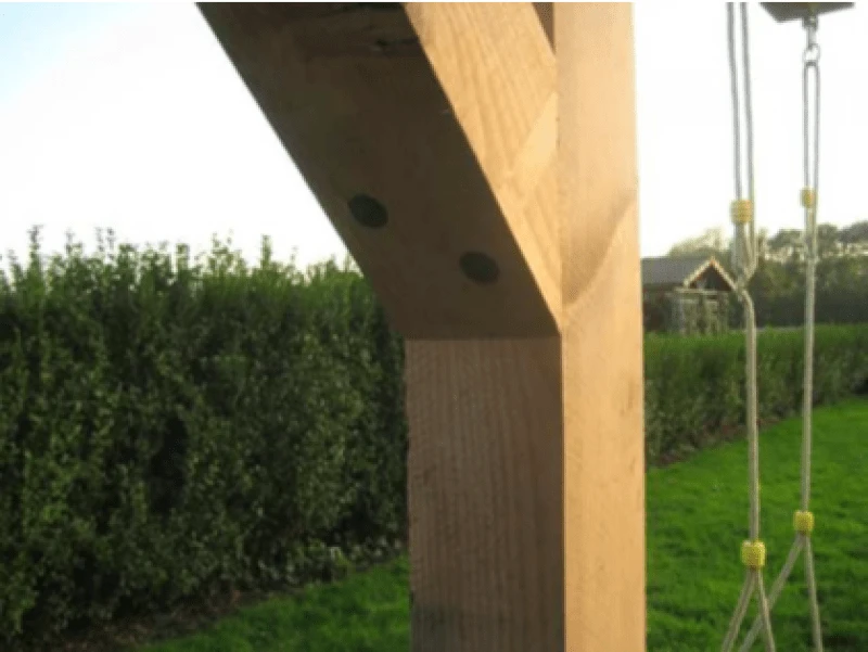 Duo Schommel Douglas Geïmpregneerd U-model 5 Duo Schommel Douglas Geïmpregneerd U-model - Afbeelding 3