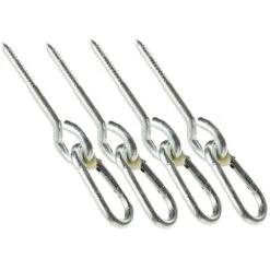 Schommelhaak Karabijn Indraaihaak Houtdraadbout 10 X 140 -Berg Winkel schommelhaak indraai houtdraad M12 speelactief.nl 1