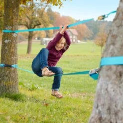 Slackers Slackline Set Classic Incl. Oefenlijn -Berg Winkel slackers slackline classic met oefenlijn