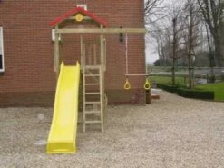 Speelburcht-Aanbouw Schommelbalk