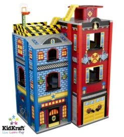 Houten Speelgoedset Voor Grote Kleine Helden -Berg Winkel speelset voor grote kleine helden kidkraft 63239 2