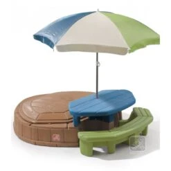 Step 2 Kunststof Zandbak Speeleiland Zandbak Met Pn-set -Berg Winkel step2 speeleiland zandbak en picknickset