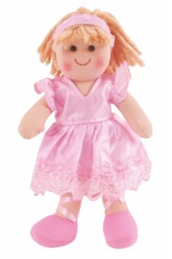 Pop BigJigs Lily 25 Cm. -Berg Winkel stoffen pop lily bigjigs toys bjd006 1