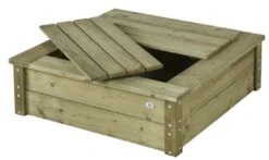 Houten Zandbak Met Deksel Talen 0810 Vierkant 100×100 Cm.