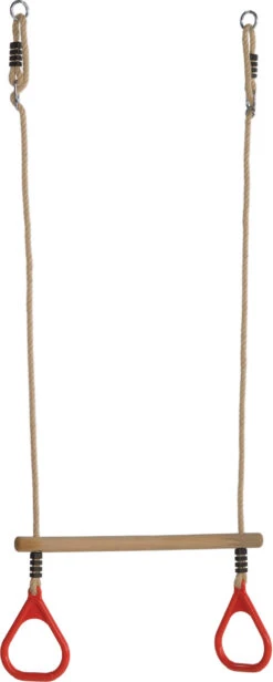 Houten Trapeze Met Kunststof Ringen (PH-touwenset) Magenta 7 Houten Trapeze Met Kunststof Ringen (PH-touwenset) Magenta -Berg Winkel trapeze kunststof ringen 5 3