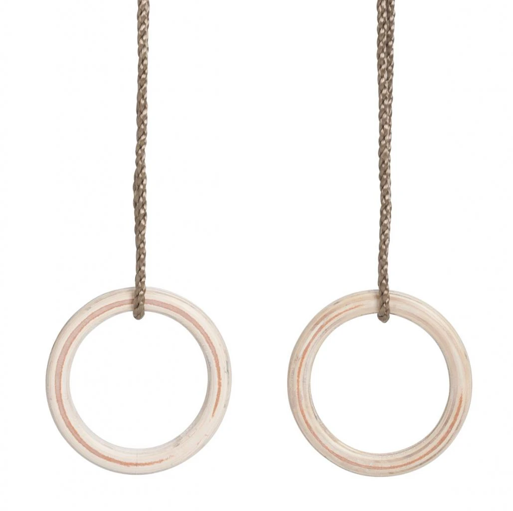 Turnringen Hout (PP-touwenset) 4 Turnringen Hout (PP-touwenset) - Afbeelding 2