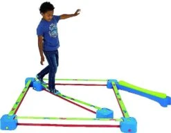 Slackline Vierkant Square Set Van 4 Corners + 4 Slacklines -Berg Winkel vloer slackline vierkant