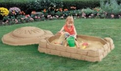 Step2 Bordes Kunststof Zandbak Met Deksel -Berg Winkel zandbak step2 bordes zandbak 1 1