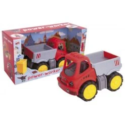 BIG Power Worker Midi Transporter Vrachtauto Zandbakauto -Berg Winkel zandbakauto big power worker brandweerwagen big 56821 1 1