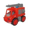 BIG Power Worker Midi Brandweer Ladderwagen -Berg Winkel zandbakauto big power worker brandweerwagen big 56834