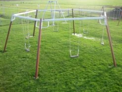 Schommel Zeskant (hout) Openbaar -Berg Winkel zeskant schommel hout 1